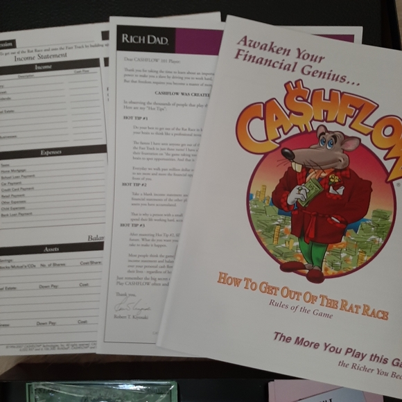 Game Cashflow Investing 101 How To Get Out Of The Rat Race Board Game - Picture 5 of 6